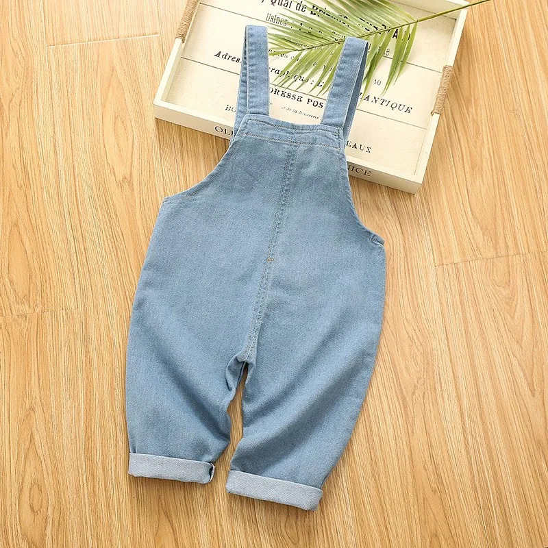 IENENS Boy Girl Overalls Toddler Clothes Child Jumpsuit Infant Denim Dungarees 1 2 3 4 Years Spring Autumn Baby Soft Jeans 250508