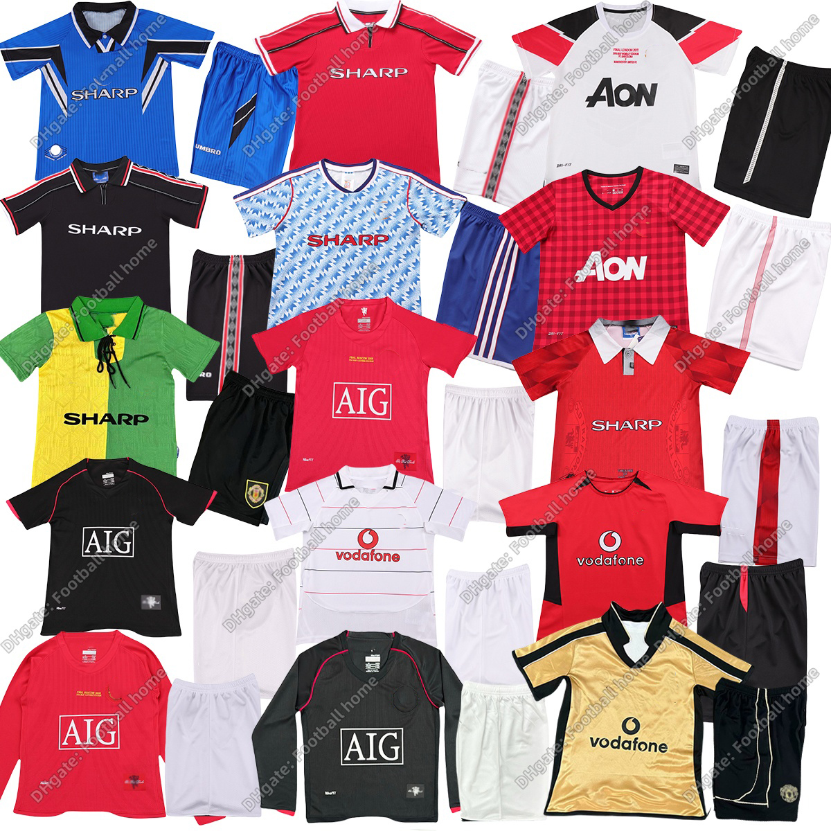 Retro Kid kit 92 93 CANTONA GIGGS KEANE Mainoo Mens RETRO Short sleeve United Soccer Jerseys 1998 1999 SOLSKJAER SCHOLES RONALDO FERDINAND ROONEY CHICHARITO 04567