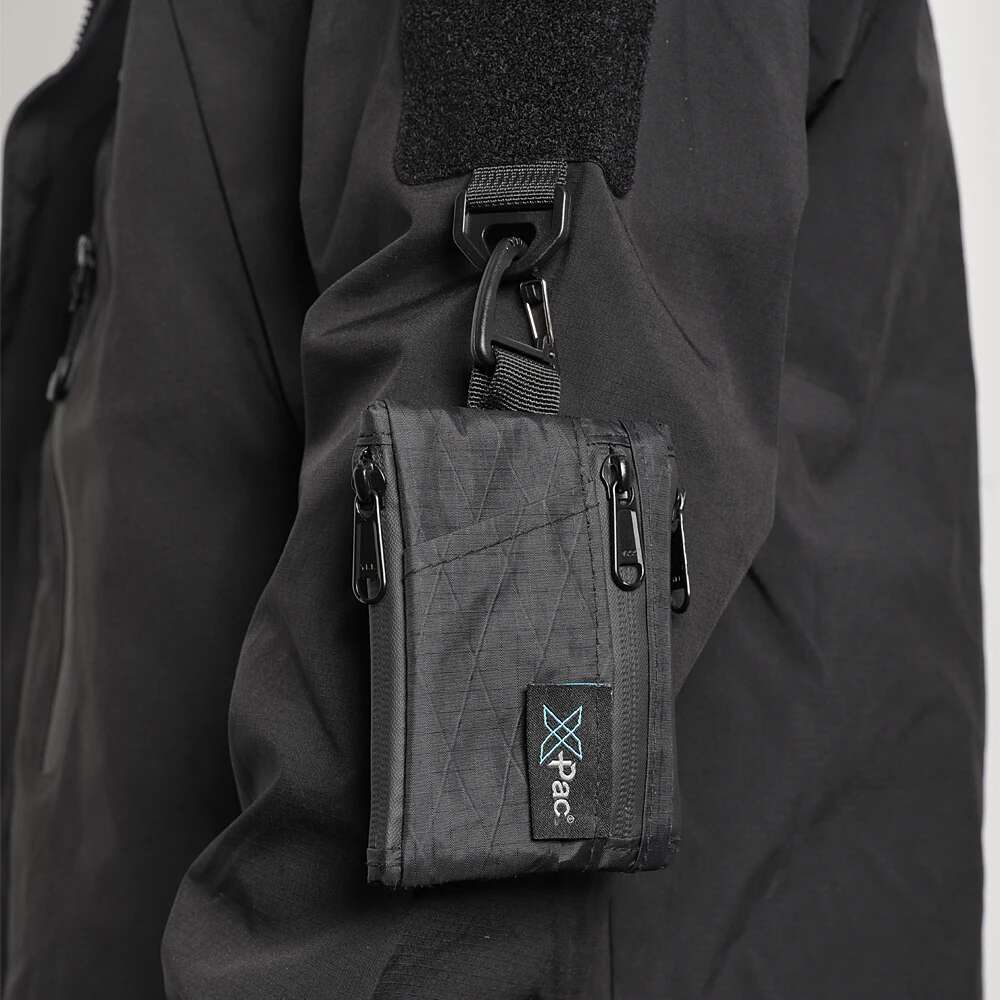 5-Pocket Multi X-PAC Wallet Small Keychain Coin with YKK Zipper EDC Pocket Organizer Utility Pouch for Cards