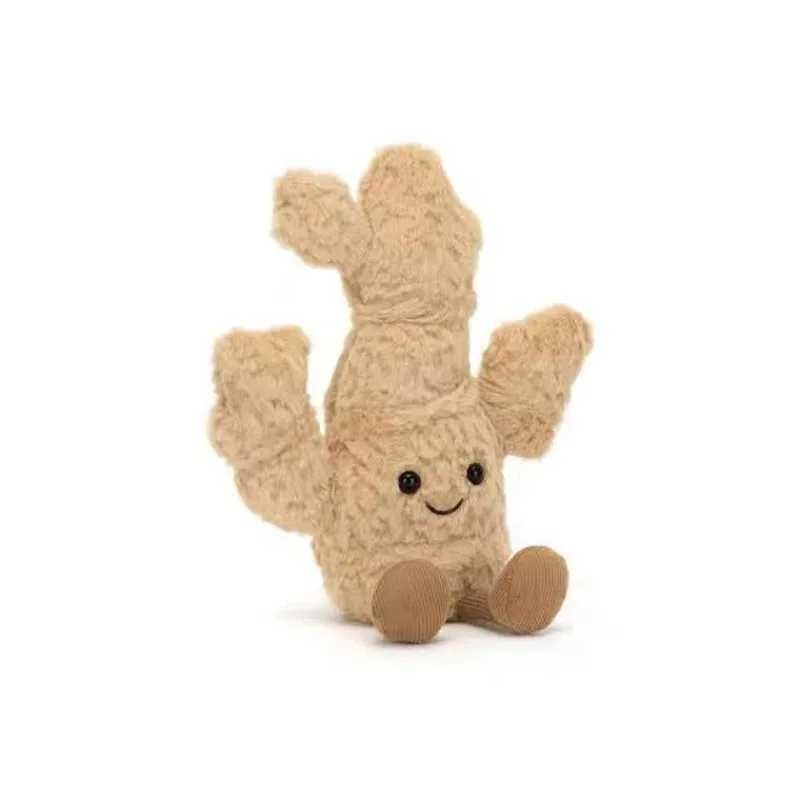 Al sheepskin 18cm ginger plush cute food sticker doll bed decoration cat dog interactive toy gift jelly Y250508 L250811 XJ260303
