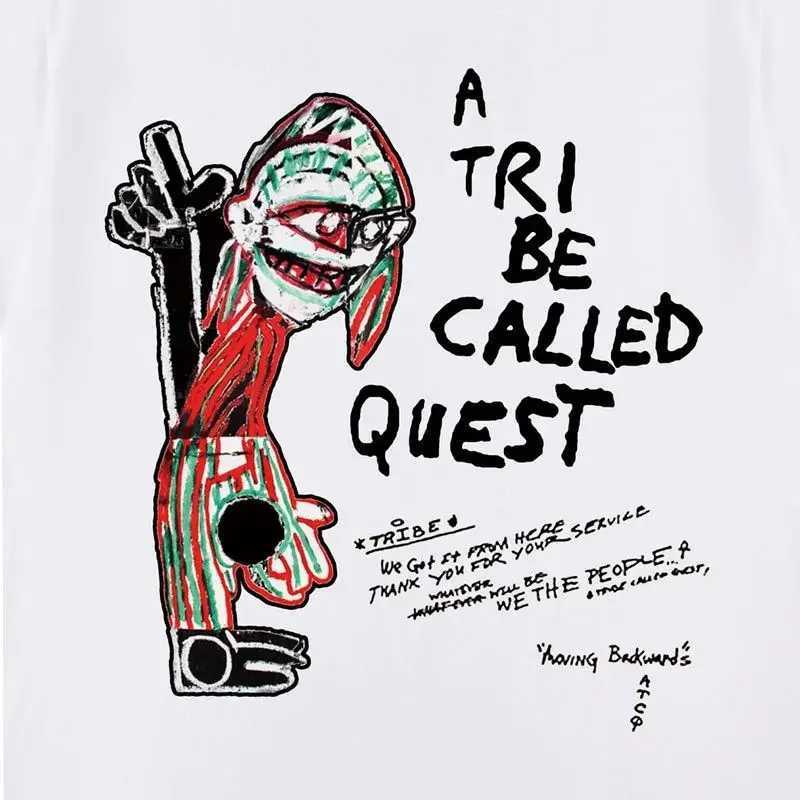 A TRIBE CALLED QUEST Short-sleeved T-shirt Hip Hop Street Rap American Trendy Retro Jazz Men and Women Pure Cotton Short SleevesT250508