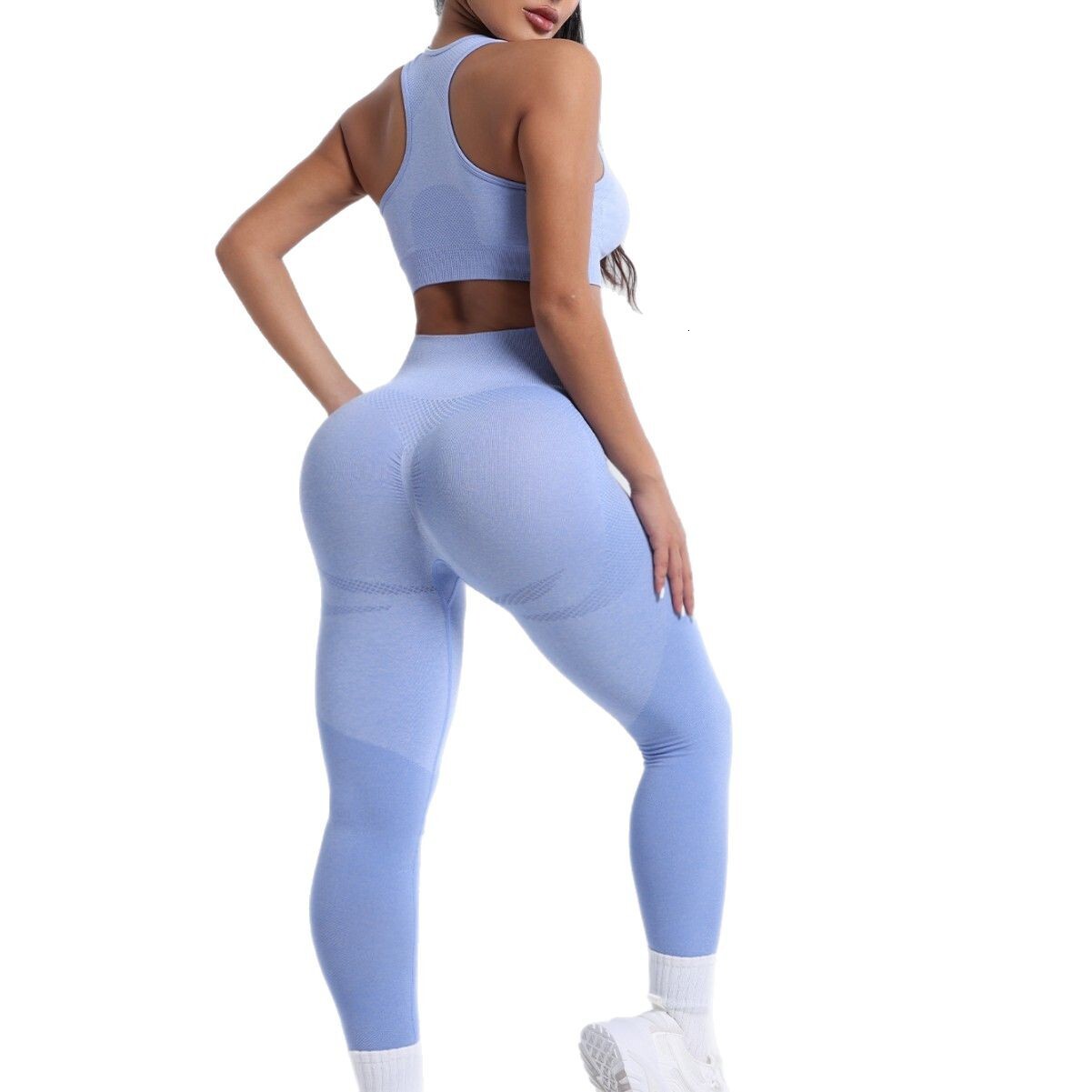 Wind solid color single piece sports bra outdoor running training yoga fitness tight fitting quick drying underwear for women