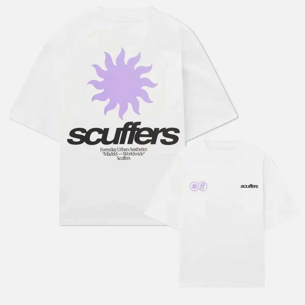 2025 South America New Trendy Printed Scuffers Men Tshirt Women Surf Vacation T-shirt Luxury Brands Street Short Sleeves Top TeeT250508
