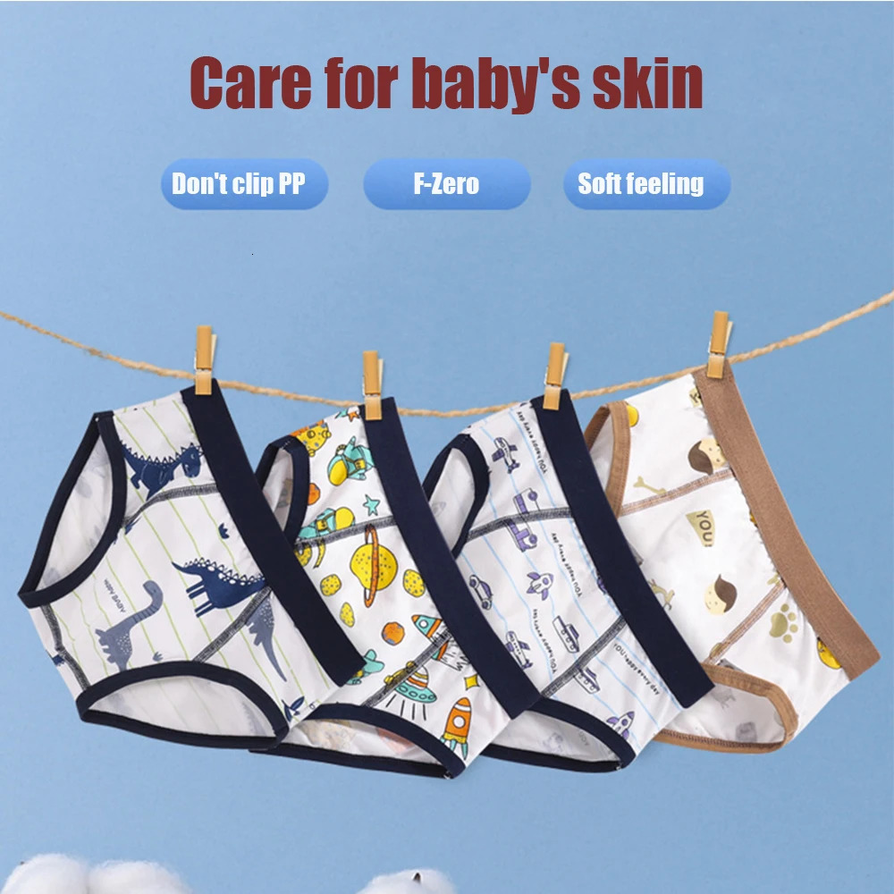 Children Boys Boxer Briefs Cotton Underwear Small Medium Big Boys 12-15 Years Old Teenager Shorts Breathable M L XL 2XL3XL 250508