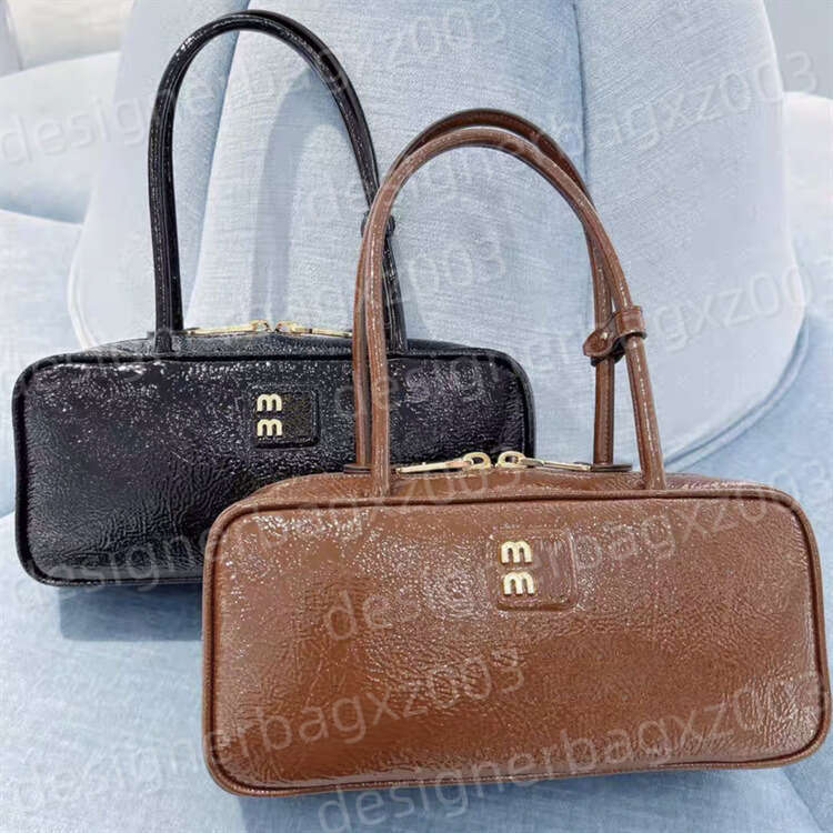 Designer Muis Tote Miue Aventure Bag Arcadie Designer Bag Handbags Shiny Wallet New Oil Wax Long Handled Shoulder Bag High End Crossbody Kates Spades