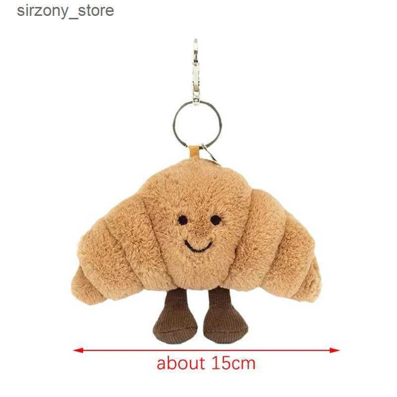 Kaiyi Bread Plush Pendant Toy Creative Croissants Roll Bread Plush Doll Keychain Decorative Backpack Pendant Gift W250116 z2505083MZW