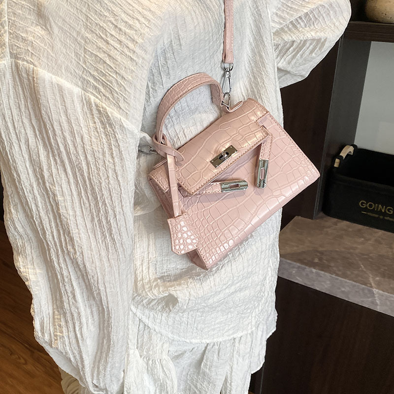 2025 Hot Sale Designer-Inspired Crocodile Tote Bag - Premium Adjustable Crossbody Purse with Top Handle, Minimalist Kelly-Style Bag