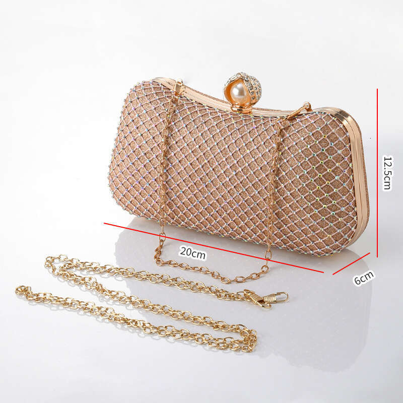 Dinner Bag Dinner Bag New Fashion With Inlaid Water Cheongsam Dress Crossbody Mesh Diamond Evening Bag Handmade KQ KQ