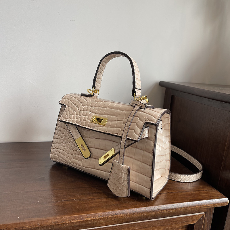 Hot Sale Mini Kelly-Inspired Croco Bag - Luxury Adjustable Chain Crossbody Purse, Designer-Style Small Shoulder Bag Free shipping