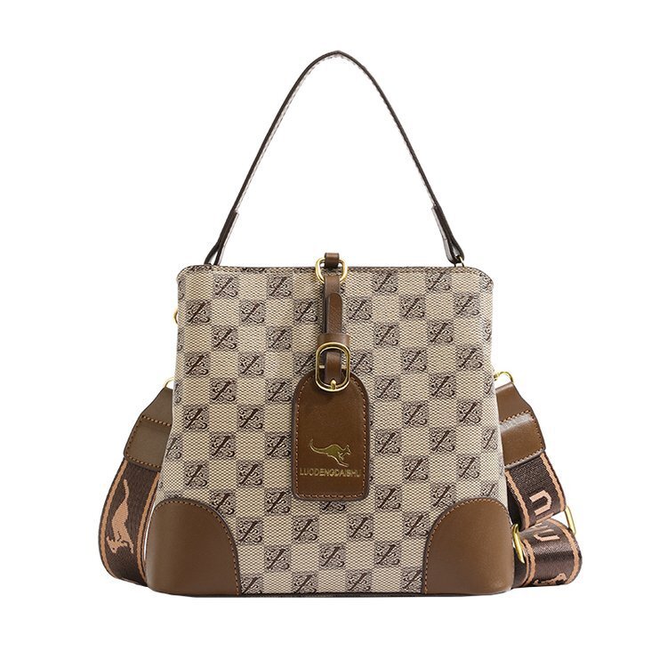 Luxury Brand High Quality New Style Free Delivery Designer Bag Live Broadcast Printed Bucket Bag, Women's New Trend, Simple And Versatile, Large 