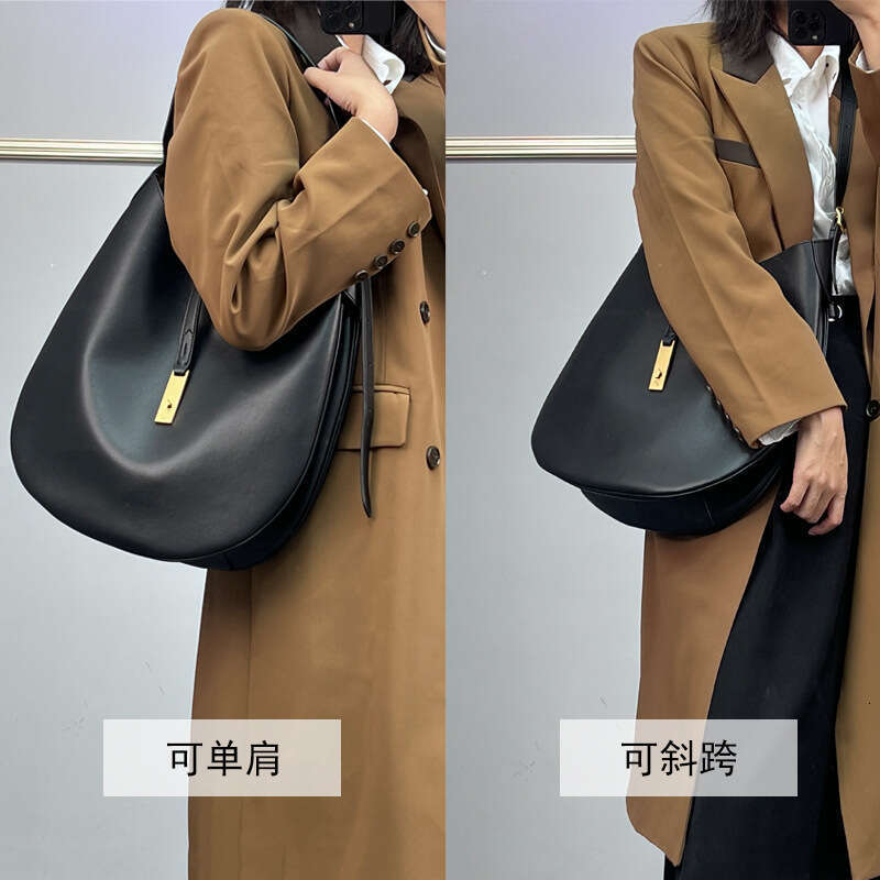 Polo top layer cowhide tote crossbody underarm Lafite bag, Song Yanfei, Zheng Xiujing, same style bag
