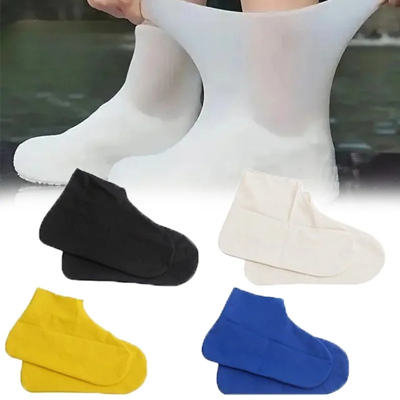Rain boots cover waterproof reusable anti slip rain and shoe neutral sports outdoor rainy day 250428s