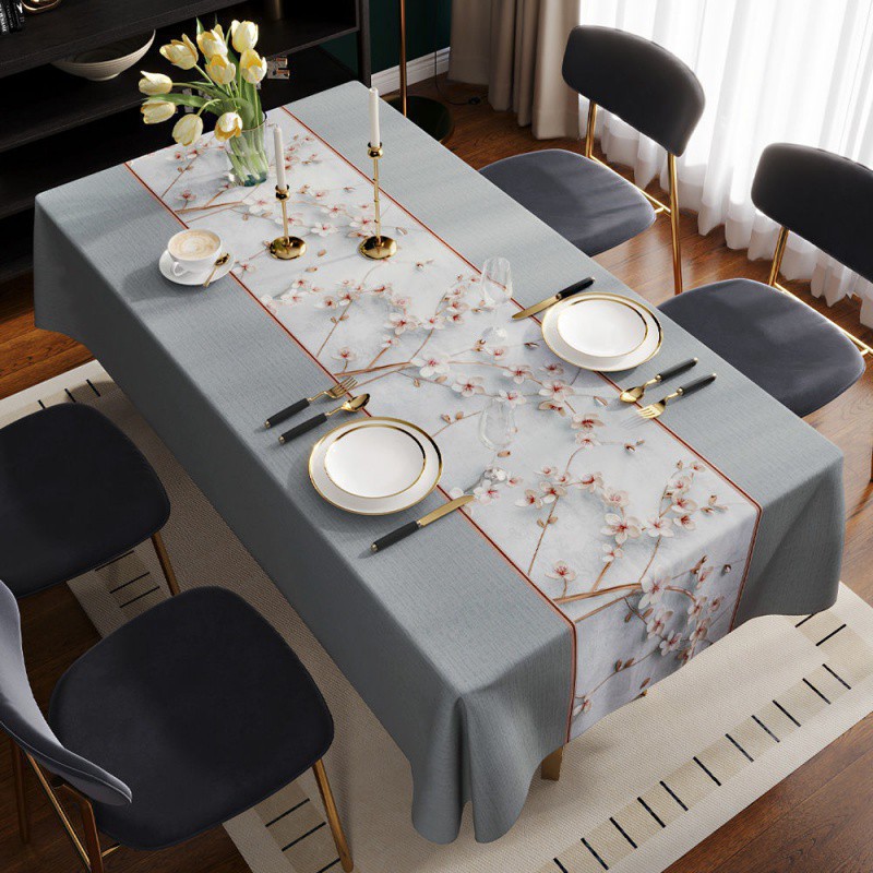 XX0377 high-grade light luxury tablecloth waterproof and oil-proof washable rectangular cloth coffee table cloth tablecloth table mat