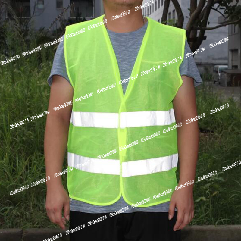Visibility Working Safety Construction Vest Warning Reflective Traffic Working Vest Green Reflective Safety Traffic Vest 67*57CM