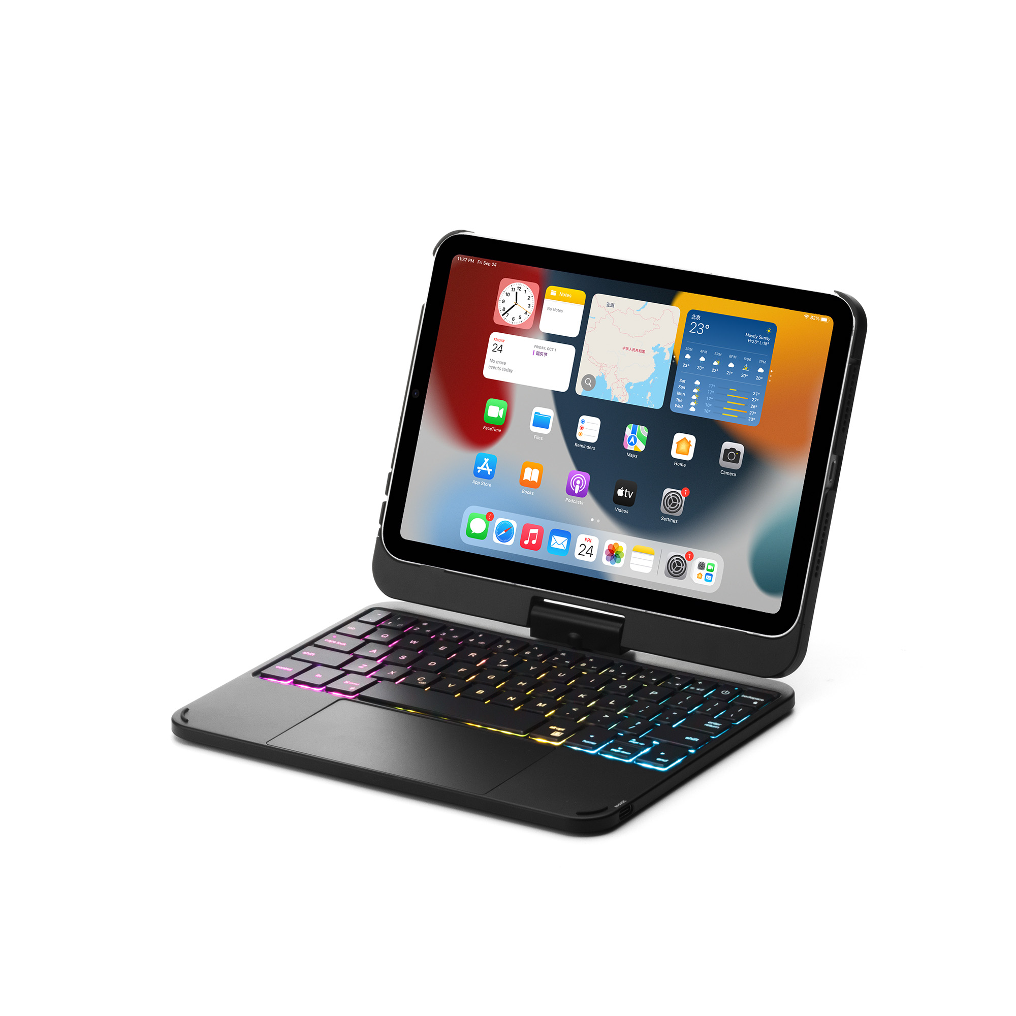 Magic Keyboard Case for iPad Mini 6 6th Generation 8.3 inch Floating Cantilever Stand Multi-Touch Trackpad Backlit Keys