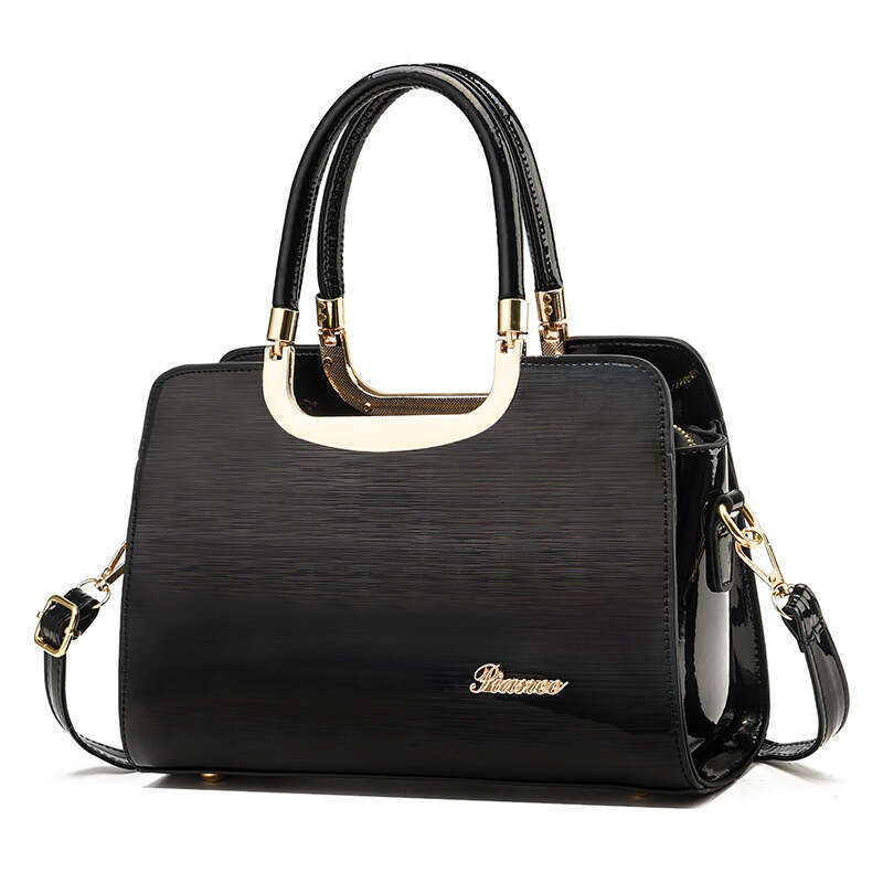 Bag Bright Leather Large Capacity Commuter Women s Handbag New Fashionable Single Cross Shoulder
