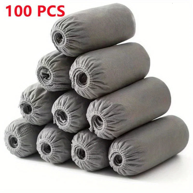 100 disposable shoe covers with dustproof and anti slip Dhoe for children nonwoven fabric home use 250428s