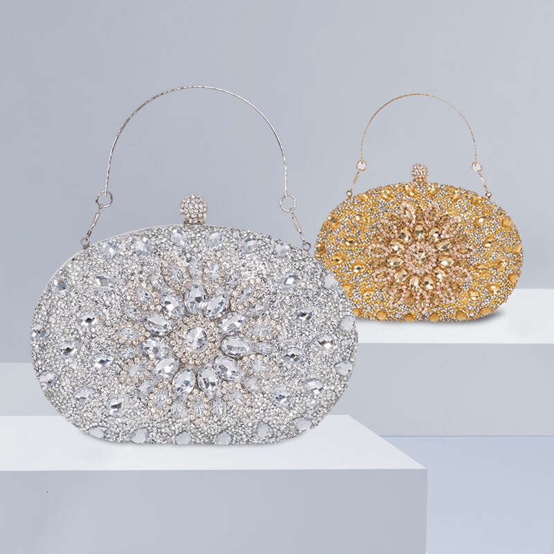 Dinner Bag Dinner Bag Sunflower Diamond Studded Personalized Evening Dress Fashion Banquet Ladies Handheld Bag KQ KQ