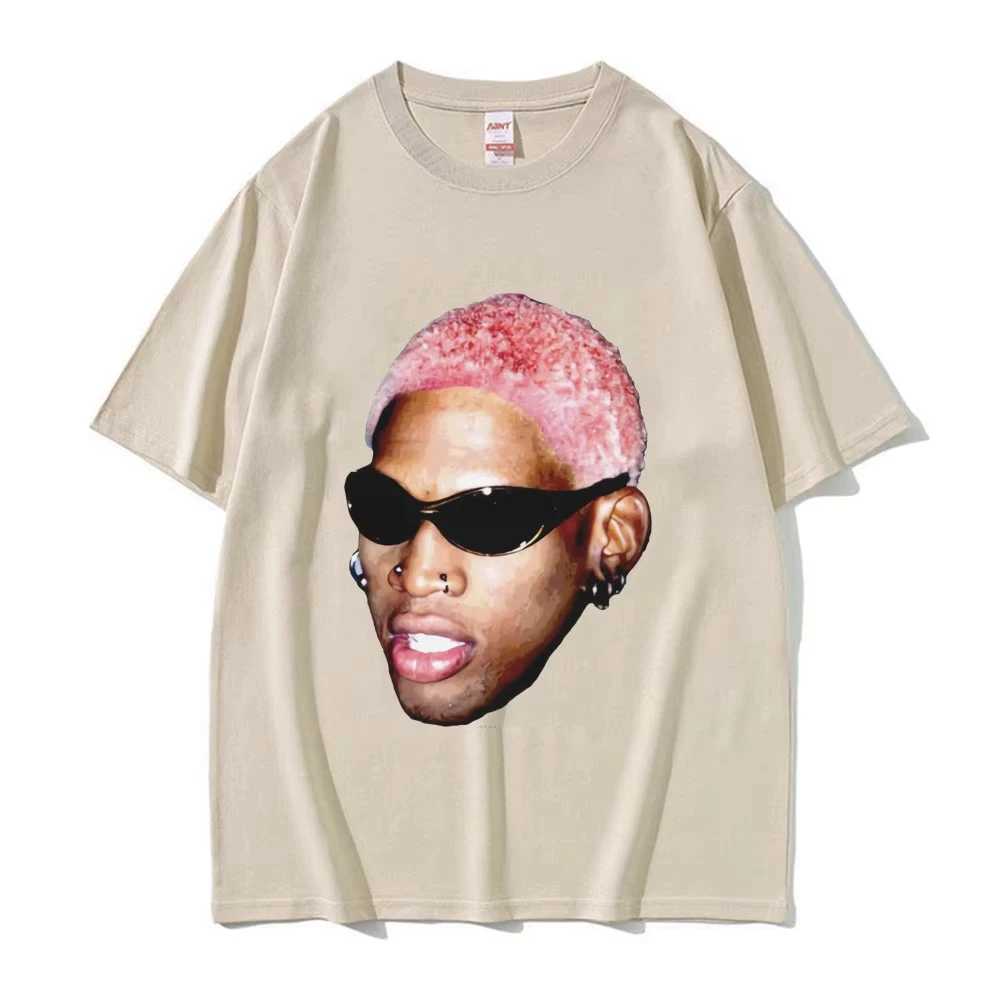 Hot Sale The Worm Dennis Rodman Graphic T Shirt Men Women Boys Basketball Short Sleeve T Shirts Male Cotton Oversized StreetwearT250508