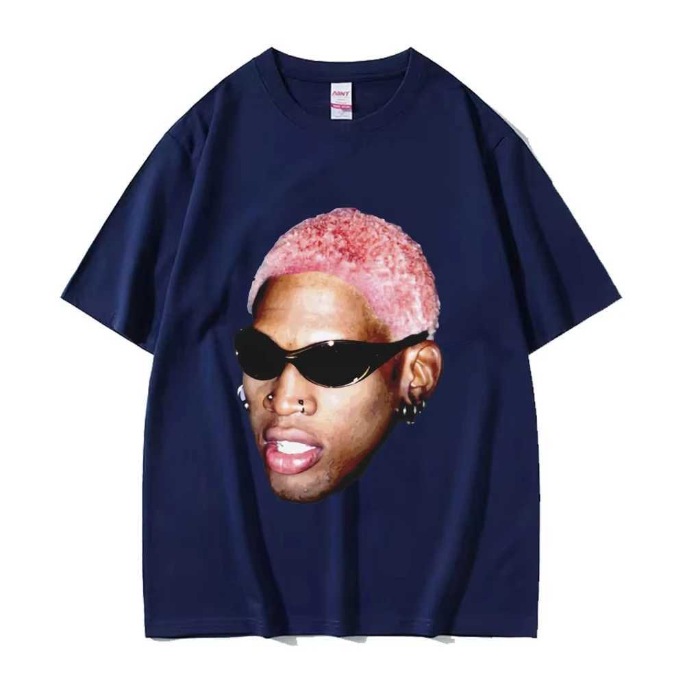 Hot Sale The Worm Dennis Rodman Graphic T Shirt Men Women Boys Basketball Short Sleeve T Shirts Male Cotton Oversized StreetwearT250508