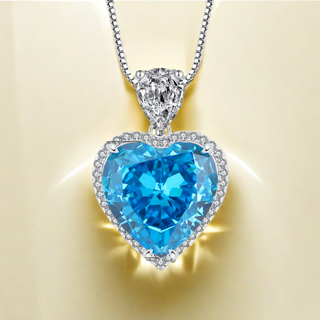 15*15 Papalacha Love heart Eternal Pendant square box necklace S925 sterling silver high carbon diamond wedding holiday precious jewelry gift for the 