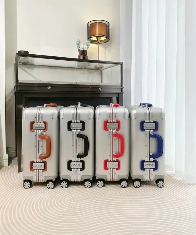 Suitcase Luggage Designer Metal Combination Box fashion luxury boarding box universal wheel large capacity trolley case