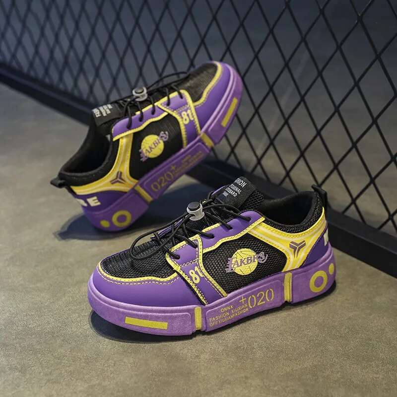 Student non-slip board Low top sports New breathable mesh surface casual boys wear-resistant basketball shoes