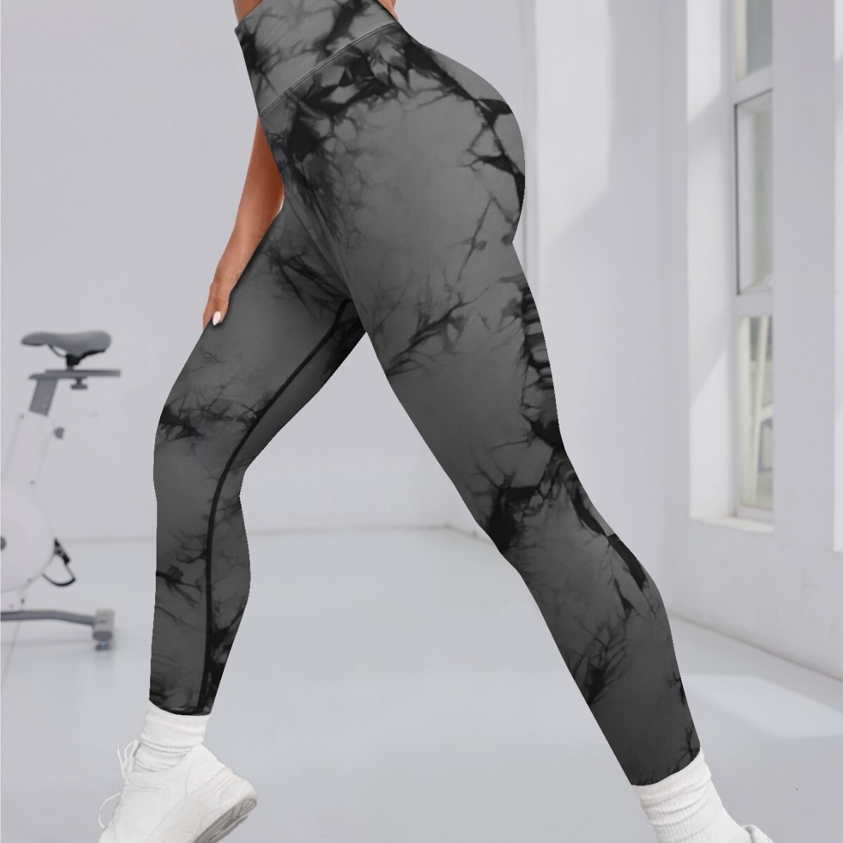 Sports yoga, fitness, slimming, high elasticity lifting line, peach hip yoga pants, women's leggings, cycling and running