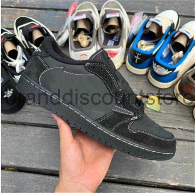Travis Scoots 1s 1 Low Mens Outdoor Shoes Black Phantom Fragment Dark Reverse Mocha Starfish Blue Wolf Grey Tear Away Silver Bred Toe Women Trainer Sneaker
