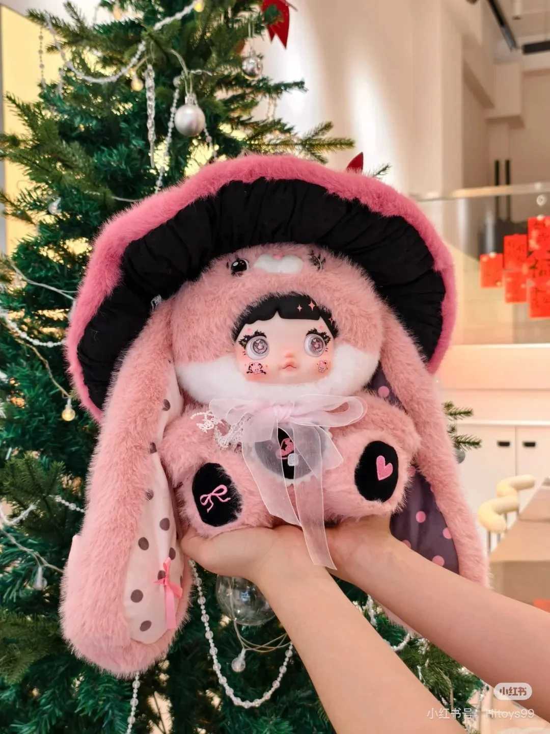 Original Hi Toy Nommi 400% Mushroom Hat Series Blind Box Home Decoration Little Rabbit Doll Holiday Surprise GiftCute Plush Toy W250508