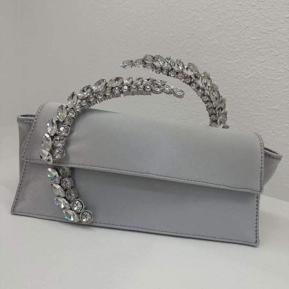 Dinner Bag Instagram Influencer S Fashionable And Versatile Diamond Studded Sparkling Satin Handbag Ladies Dinner Bag New Item KQ