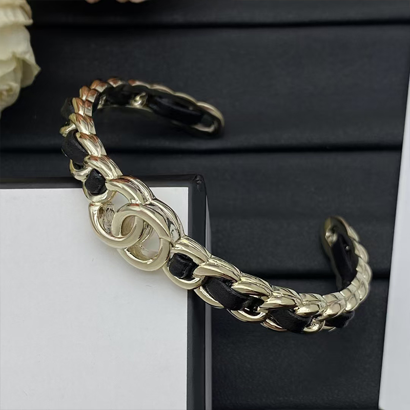 Men's luxury jewelry brand CC bracelet 18k gold cuff bracelet stainless steel designer bracelet for women