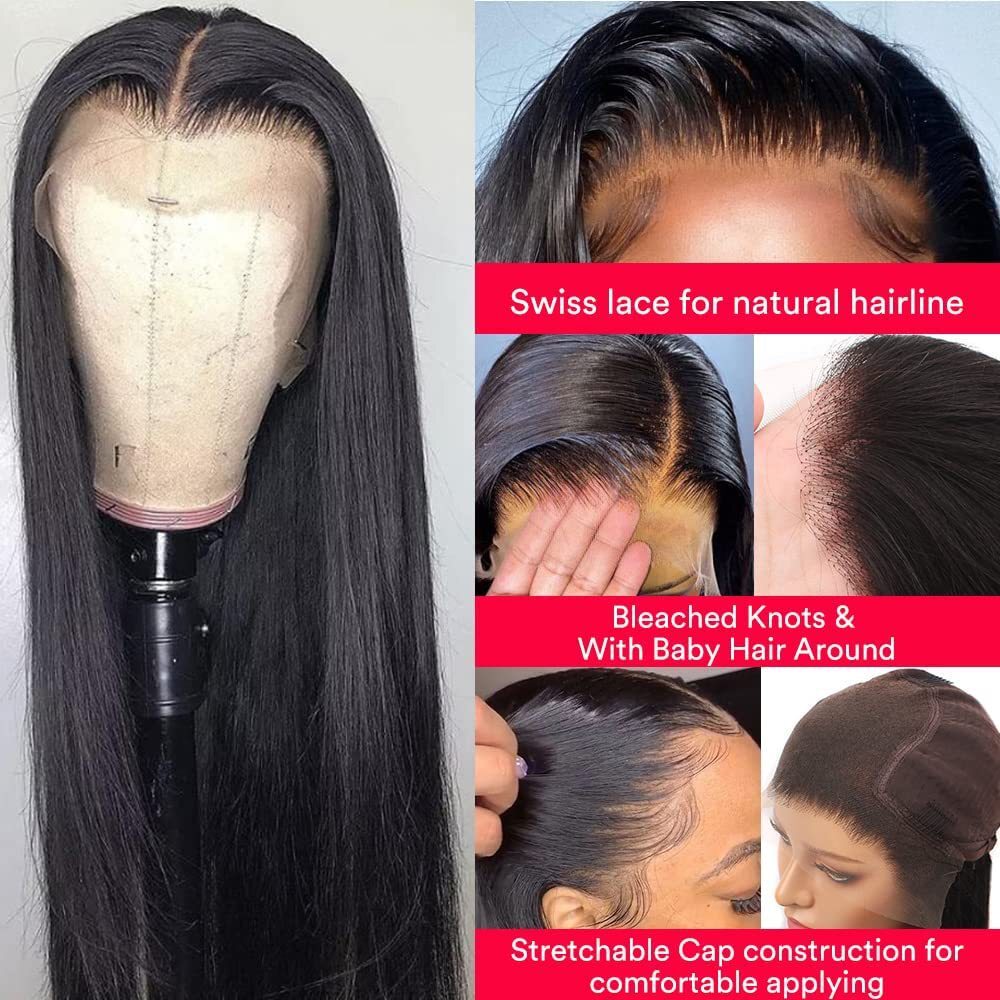 selling Hot wig womens front lace synthetic headband black long straight hair