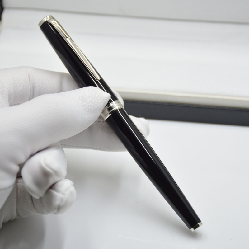 Wholesale High Quality Black Blue Ballpoint Dwe74 / Roller Pens School Office Stationery Fashion Write Ball Pen