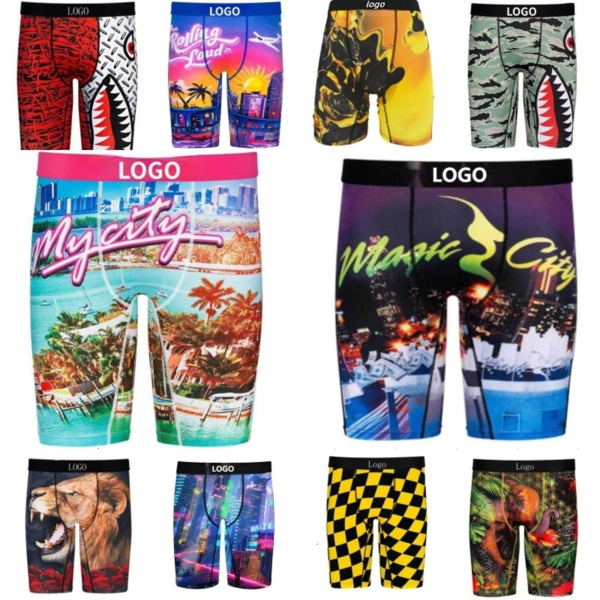 Designer Boxers Briefs Mens Shorts S-3XL Plus Size Summer Short Pants Sport Breathable Underwear Underpants Branded Male 40 Colors