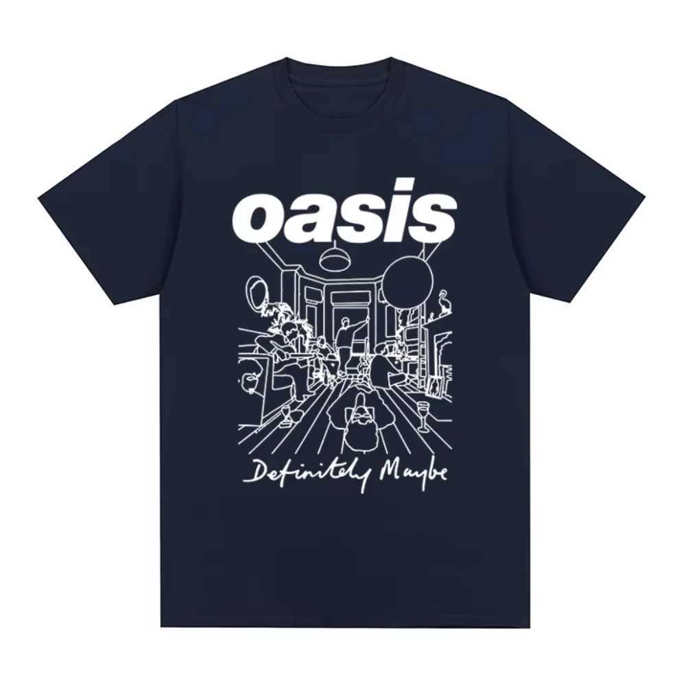 Oasi Band Rock Band Vintage Women Print T-shirt Cotton Men T Shirt New Tee Tshirt Womens TopsT250508
