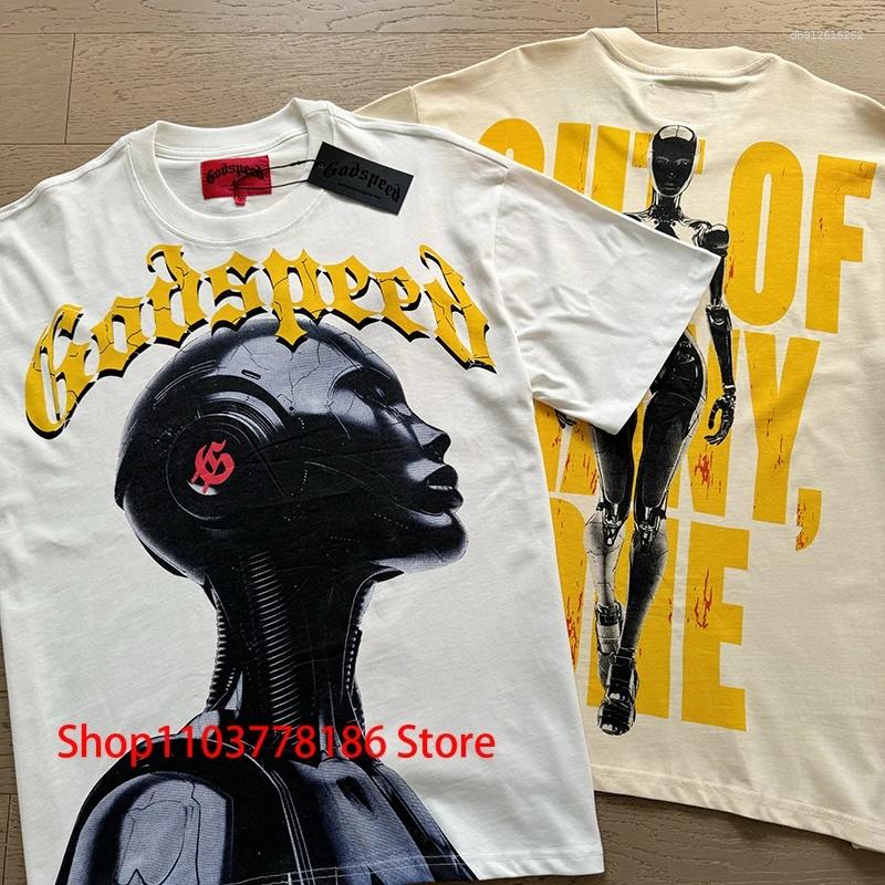 Men's T Shirts T-shirt Sweatshirt Men Women Fashion Hip Hop Cool Robot Mask Skull Print Short Sleeve Oversized Streetwear Real