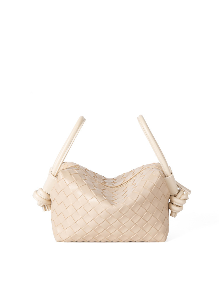 2025 new trend woven hand-held small square Korean version niche design versatile shoulder minimalist crossbody bag for women