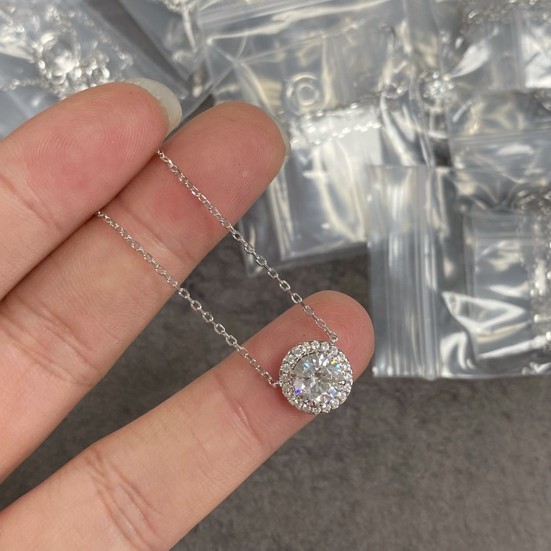 Moissan drill stud earrings VS grade ADITA earrings necklace jewelry set 925 silver material top quality Never fade E003