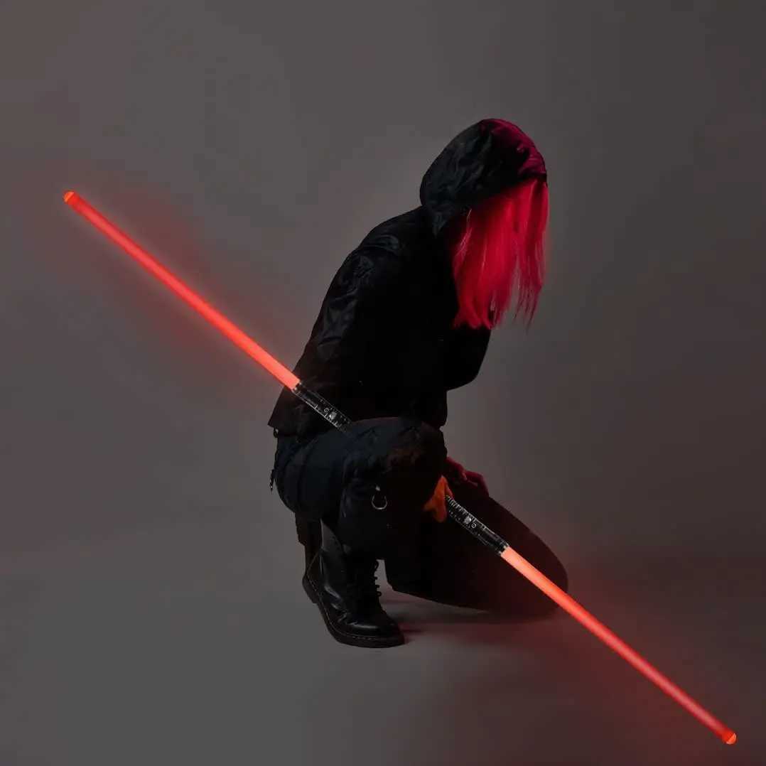 RGB lightsaber 14 color changing metal handle laser sword toy with gravity sensing sound effect role-playing laser sword toy T250508