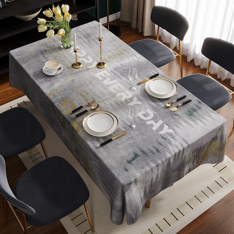 XX0377 high-grade light luxury tablecloth waterproof and oil-proof washable rectangular cloth coffee table cloth tablecloth table mat