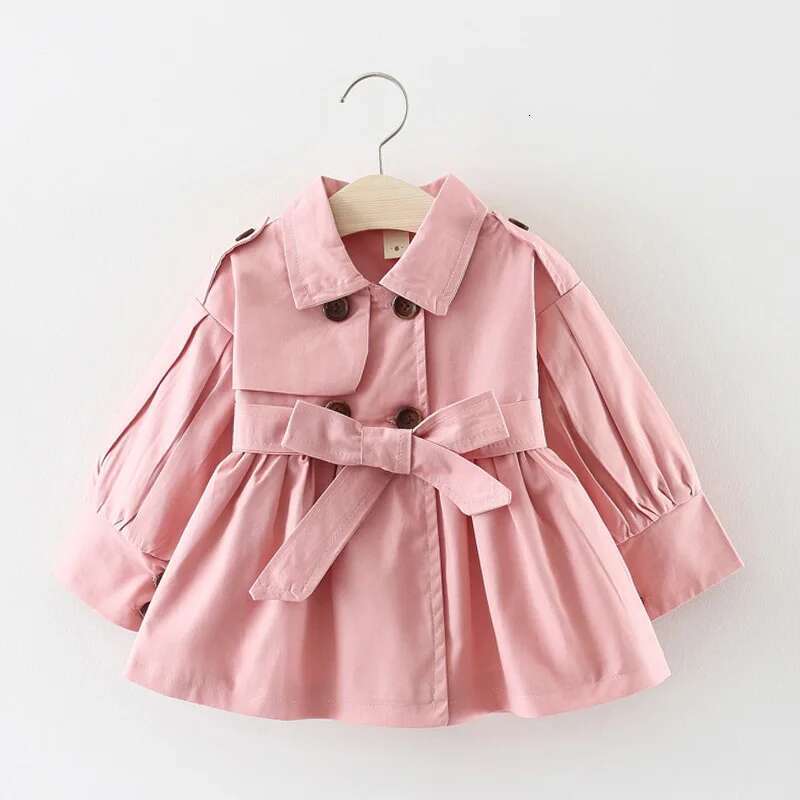 Fashion Trench Coat Cotton Autumn Spring Baby Girl Clothes Kids Jackets For Girls Coats Infant Outerwears Clothing
