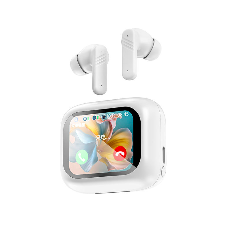 color screen earphones tws inear noise reduction