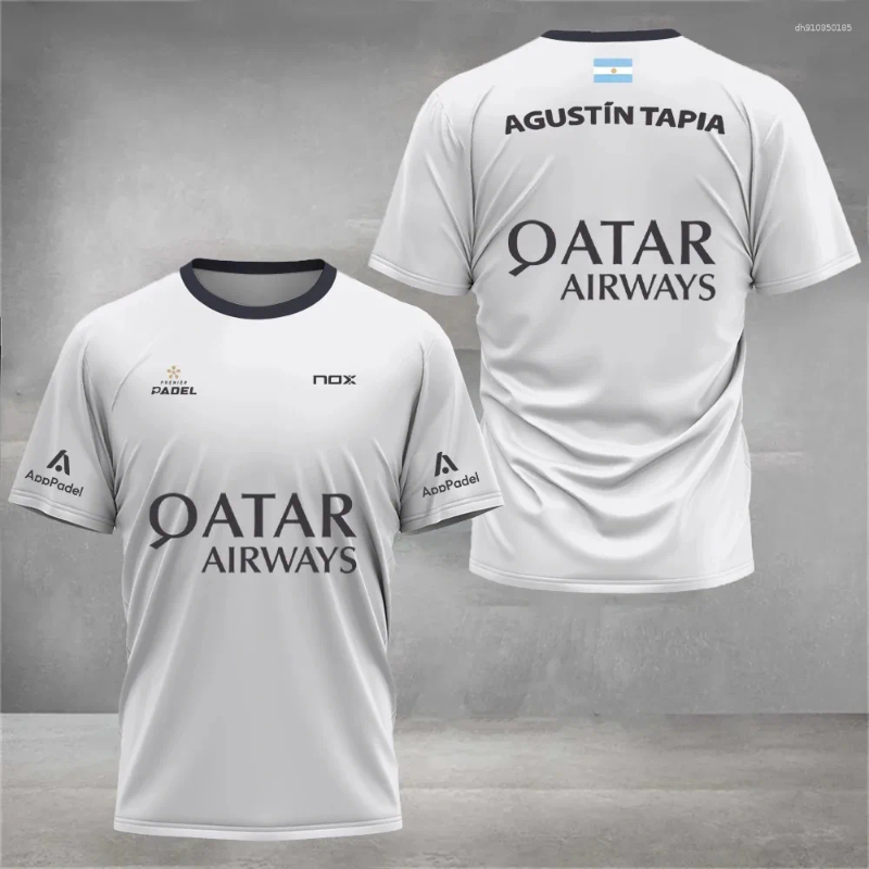 Mens T Shirts Cool Padel Breathable Short Sleeved Fitness Series Summer Quick Drying Street Top Sports T-shirt