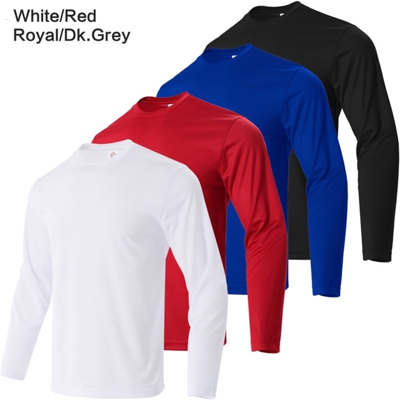 Mens casual plain Tshirt mens long sleeved fashionable fitness shirt 250430