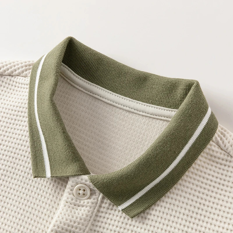 Dave Bella Spring Clothes Boys Baby Polo Shirt Children Top Fashion Casual Long Sleeves Cool Undershirt DB1248096 250508