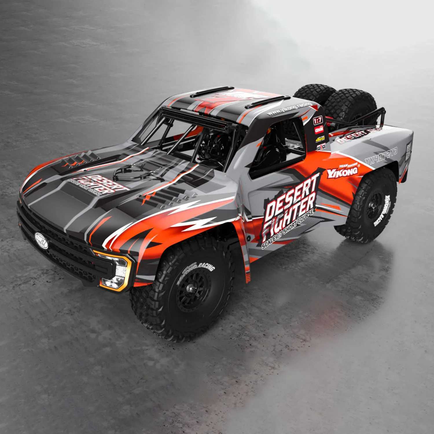1/7 YIKONG RC Crawler DF7 V3 4WD Radio Control Desert Car Off-road Vehicles Models with Motor ESC Servo Assembled Hobby Toys z250508