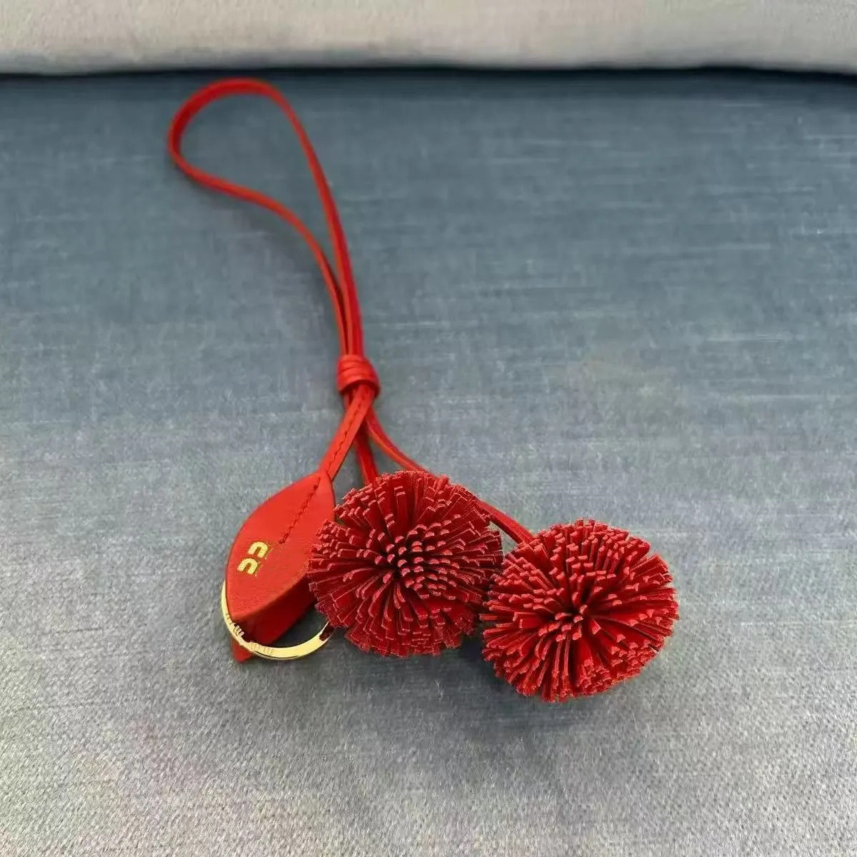 Luxury Keychain Designer Bag Charm MU For Women Letters Flower Key Chains Mens Key Holder Bag Charms Keyrings leather Wallet pendant