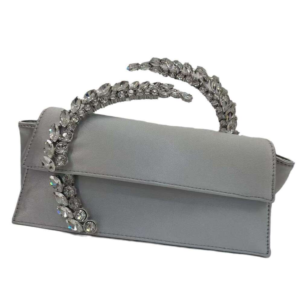 Dinner Bag Instagram Influencer S Fashionable And Versatile Diamond Studded Sparkling Satin Handbag Ladies Dinner Bag New Item KQ