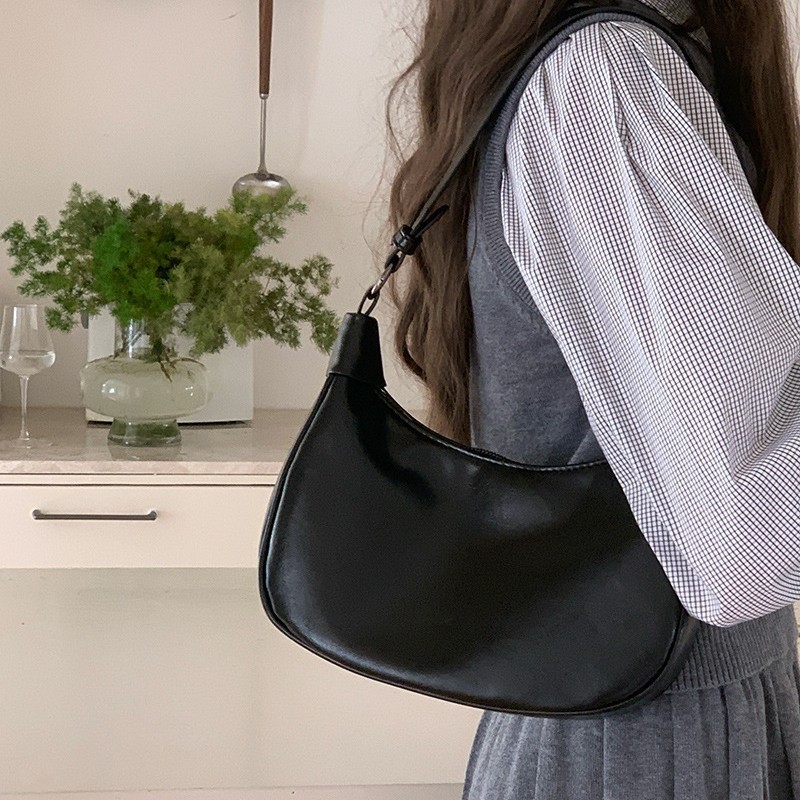 Niche Underarm 2025 New Fashion Single Shoulder Soft Leather Dumpling Versatile Crossbody Bag for Women